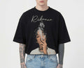 Rihanna Boxy Tee – Black Edition