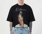 Rihanna Boxy Tee – Black Edition